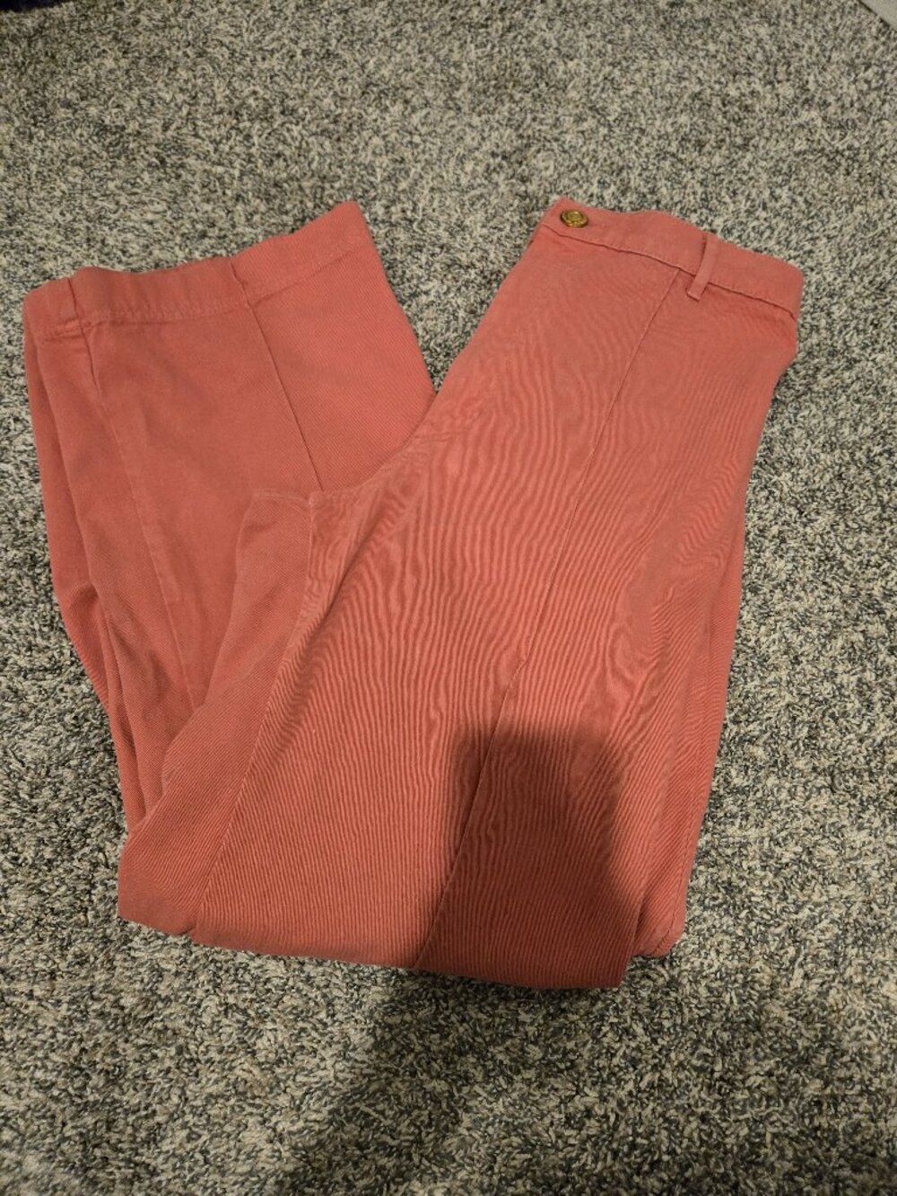 Big Bud Press Western Pintuck Flare Pants Salmon Pink S